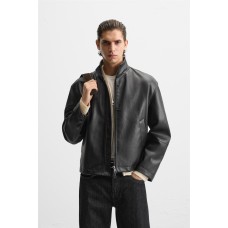 جاكيت رجالي جلد من زارا