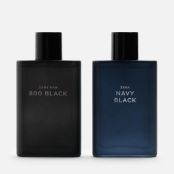 عطر مان نافي بلاك + زارا مان 800 بلاك ماء تواليت (EDT) 2 × 90 مل