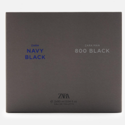 عطر مان نافي بلاك + زارا مان 800 بلاك ماء تواليت (EDT) 2 × 90 مل