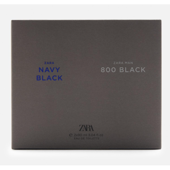 عطر مان نافي بلاك + زارا مان 800 بلاك ماء تواليت (EDT) 2 × 90 مل